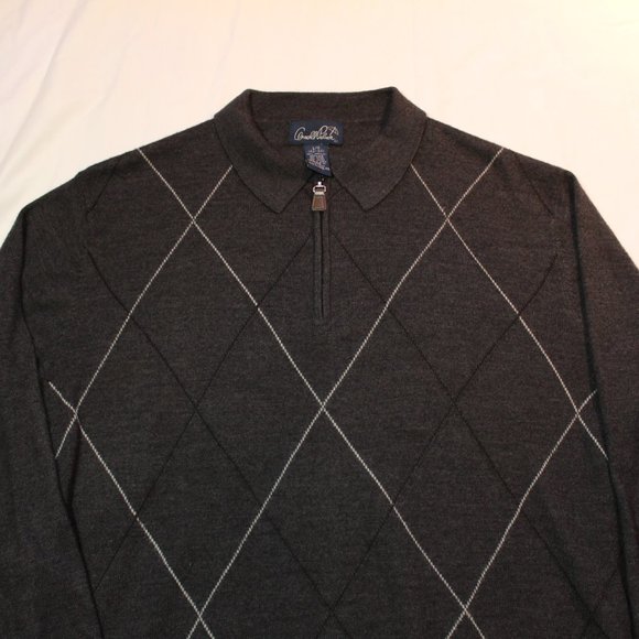 Arnold Palmer Grandad Sweater Diamond Pattern - Picture 3 of 6